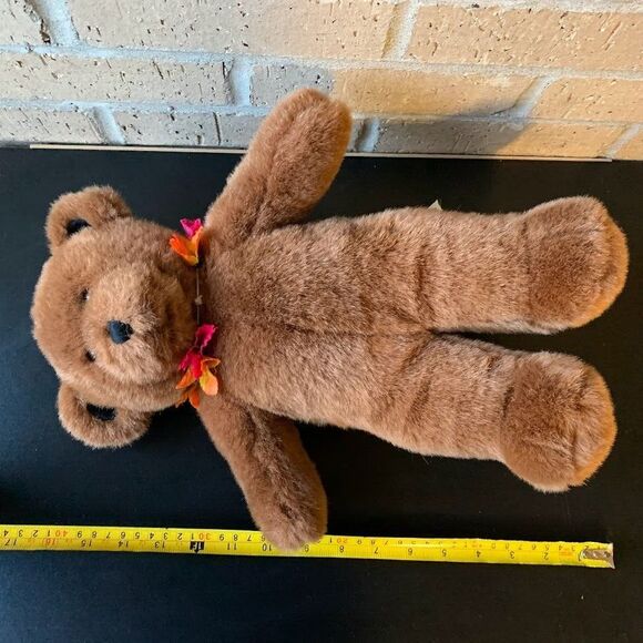 Two Build a Bear Workshop Teddy Plush Stuffed Tan Happy Hugs & Classic Brown - Picture 4 of 16